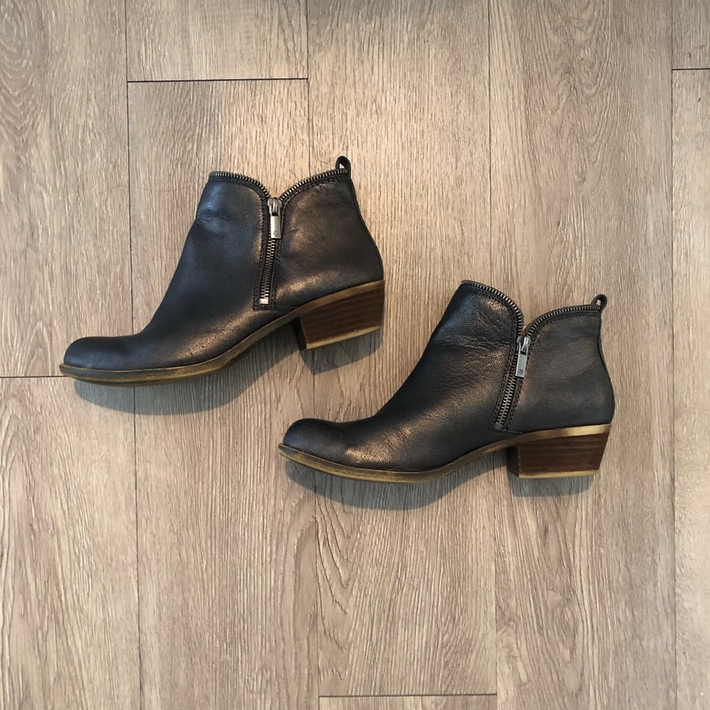 Lucky Brand Black Ankle Boots